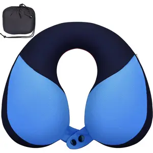 Kids Travel Neck Pillow, Softly Travel Pillow for Car & Airplane, Traveling Gifts for Toddler & Children (1, Haze Blue)