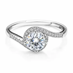 SKU J-003-Luxury 0.8 ct Moissanite Ring – Colorfast