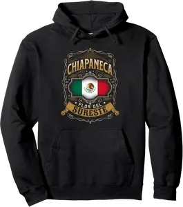 CHIAPANECA: Flor del sureste. CHIAPAS MEXICO FLAG Pullover Hoodie - Kadashya Shop 75B0DDRF7P2Q