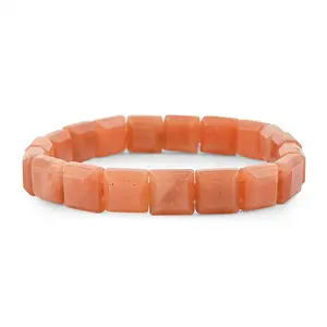 125.00 ctw Square Block Stretch Bracelet