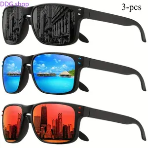 Unisex 3-Pair Polarized Sports Sunglasses, Lens Anti-Glare Eyewear, Lightweight Durable  Protection Glasses for Men Women, Running Cycling Driving Outdoor Wear, Ideal Holiday Birthday Gift for Men