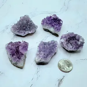 Raw amethyst crystal