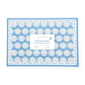 Blue Hydrangea Paper Placemat Book - 40 Pieces