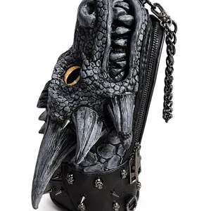 Obsidian Dragon Skull Bag – Sculpted Gothic Statement Piece