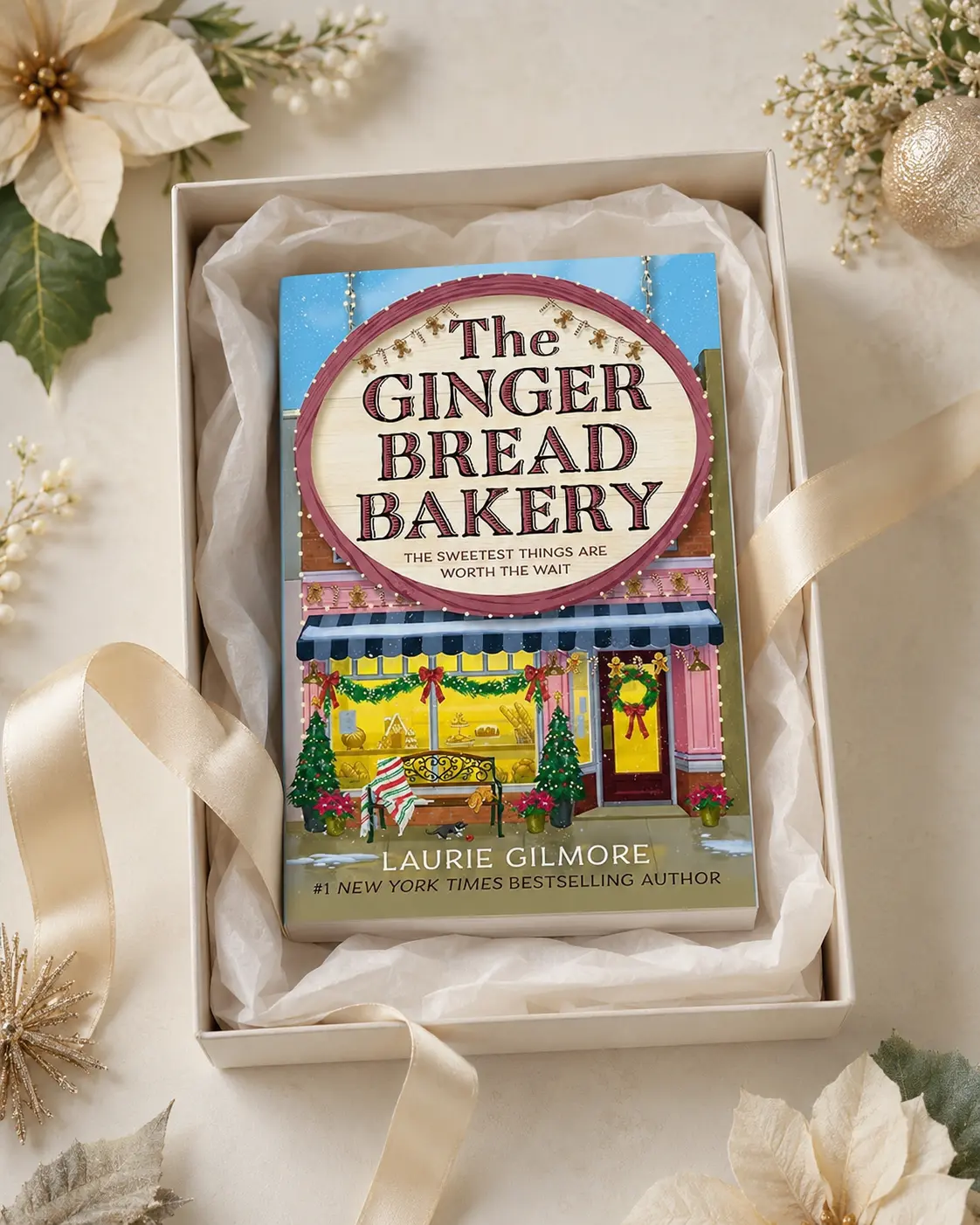 The Gingerbread Bakery by Laurie Gilmore - Cozy Holiday Romance Novel, Small-Town Bakery Love Story, Dream Harbor BookTok Book