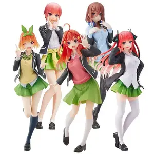 Anime The Quintessential Quintuplets Figure Miku Nakano Figuras Ichika Nino yotsuba itsuki School Uniform PVC Toys for Gift