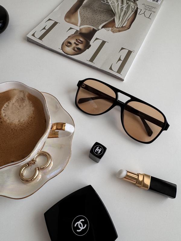 LAST CHERRY Oversized Aviator Sunglasses Women's Stylish UV Protection Color Lenses Fashionable Accessory for Casual & Formal Events Trendy Design Enhances Your Look