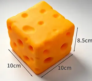 Cheese Cube Squishy Toy - Slow Rising Stress Reliever, Fun & Safe for Kids & Adults