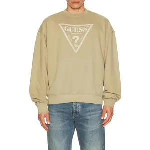 Guess Originals Vintage Triangle Crewneck Sweatshirt in Grey Herb