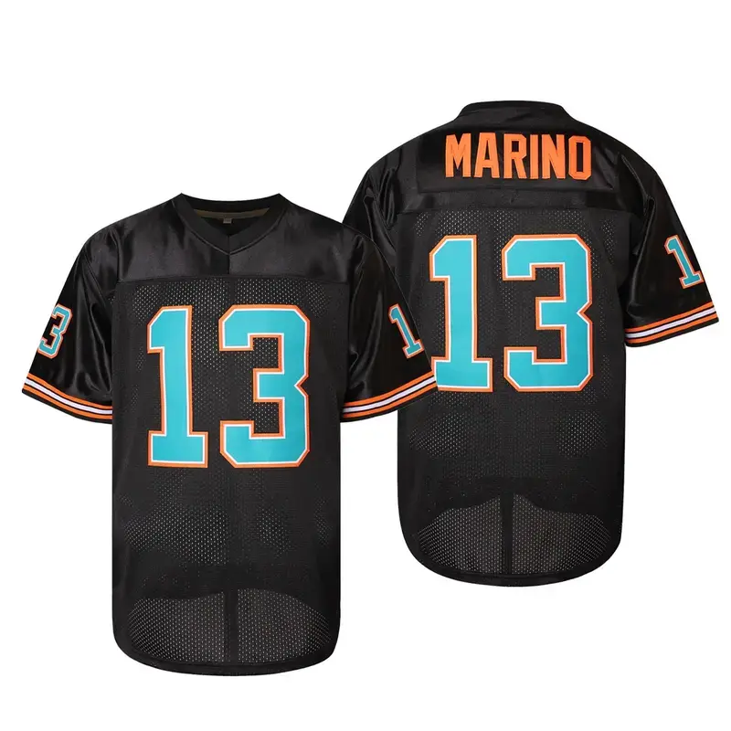 Unisex #13 Numbered Name Football Jersey, Loose Fit V-Neck Cut Top