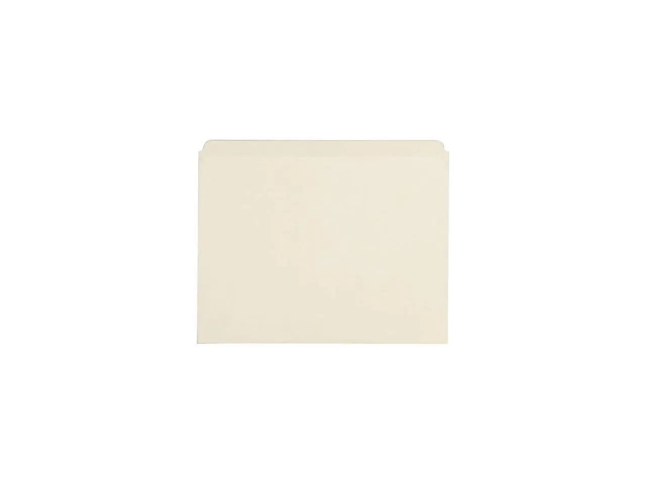 Business Source 43565 File Folders, Straight-Cut Tab, 11 Pt, Letter, 100/Box, Manila