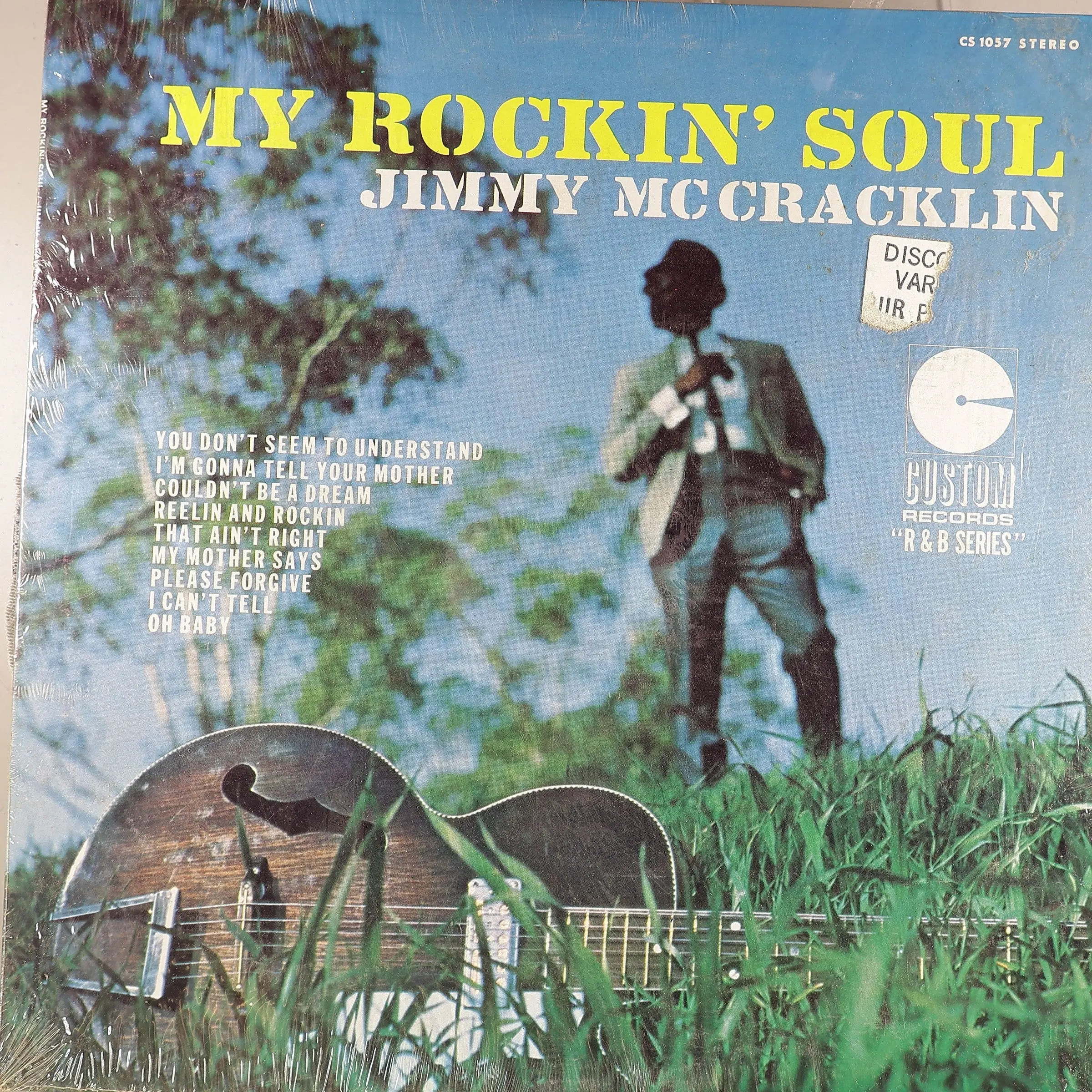 Jimmy McCracklin - My Rockin' Soul (Custom Records) Vinyl Record G+/VG+