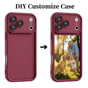 Custom Family Photo DIY TPU Protective Smartphone Case, Full Camera Lens Protection, Heavy-Duty Shockproof & Anti-Collision, Slim Minimalist Profile, Compatible with iPhone 11/12/13/14/15/16/17 Pro Max Plus XR XS Mobile Phone Accessory