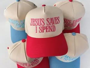 Jesus Saves I Spend Trucker Hat | Embroidered Hats, Preppy, Funny Hats, Gifts for Her