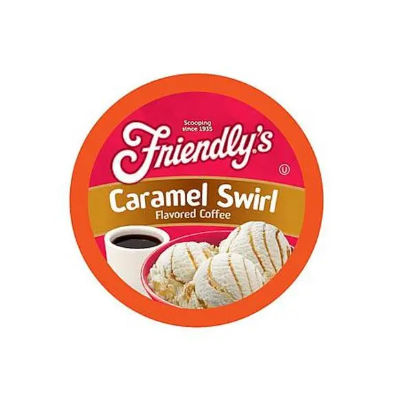 Two Rivers Coffee Friendly's Caramel Swirl Flavored Coffee Pods 40-Count