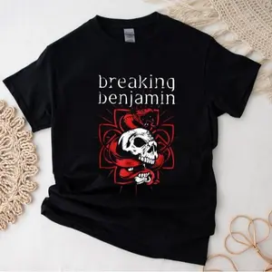 [Sale up to 35%] Breaking Benjamin T-Shirt, Breaking Benjamin Band Logo Graphic T-Shirt, Breaking Benjamin Tour Shirt