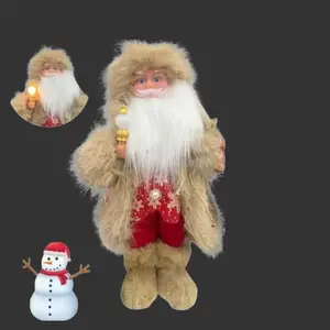 Christmas Decor Festive Santa Claus & Snowman Set for Home Decorations Versatile for Christmas Festive Occasions