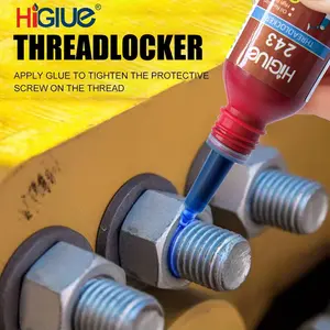 10ml 243 Medium Strength Thread Lock Agent Blue Anaerobic Adhesive Thread Lock Adhesive Nut Screw Adhesive Anti Loosening and Anti Slip Sealing Seam Sealing Adhesive Hardware Thread Lock Agent Anti Slip Sealing Adhesive