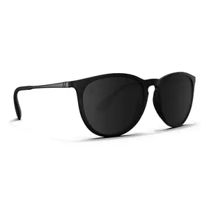 Blenders Eyewear North Park Matte Black Sunglasses Polarized Smoke Lens 100% UV Protection Medium-Large Fit Unisex Fashionable & Durable