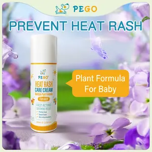 Prickly heat powder. Prevent and relieve heat rashes, prickly heat, and skin redness,soothe skin discomfort in babies. Natural baby powder care cream.