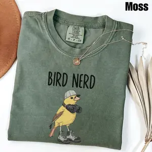 Comfort Colors Bird Nerd Shirt, Bird Lover Shirt, Funny Bird Watcher Shirt, Twitcher Shirt, Gift for Bird Nerd, Bird Shirt, Bird Watcher Gift,Bird Nerd Tee