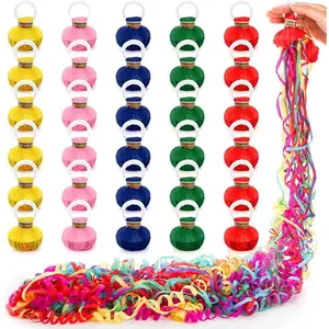 30 Pack Throw Streamers, Colorful Hand Throw Confetti Poppers, No Mess Paper Crackers, Romantic Confetti Streamer for Wedding, Birthday, Party, Graduation, Celebrations, Party Favors