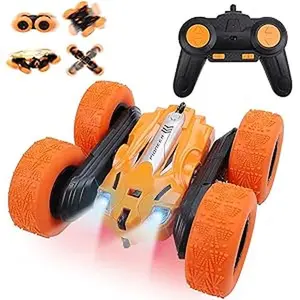 Remote Control Car,Rc Cars Stunt RC Toys Cars 4WD,Off Road 360° Flip 4 Wheels Drive RC Stunt Car Without Battery,All Terrain Tires,Car Toy Gift for 6-12 Year Old Kids Boys (with Rechargeable battery)