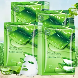 Aloe Vera Hydrating Moisturizing Face Mask, 10pcs/set Deep Nourishing Facial Mask for Skin Soothing and Brightening, Post-sun Care for Daily Skincare