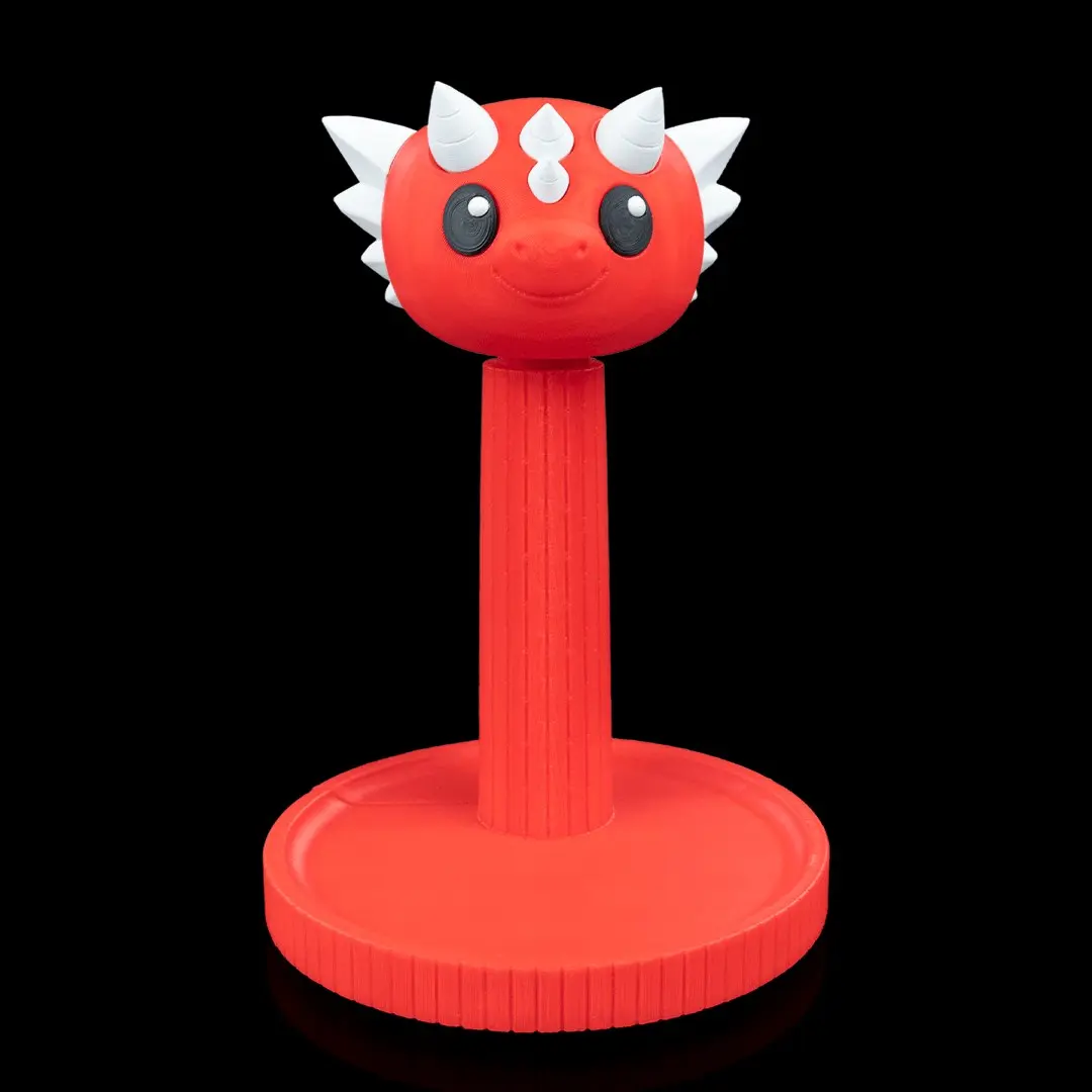 Dragon Headphone Stand, Cartoon Dragon Head Desk Pedestal for Over-Ear Headsets, Wide Round Base, Gaming Desk Display