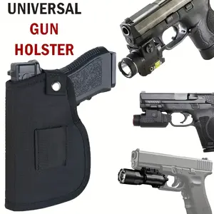 Concealed Carry Holster Carry Inside Or Outside The Waistband Universal Fits Handgun With Laser Or Light Attachment Black 9MM 380 Glock 17 19 26 43x 1911 vnsh fn reflex holster for concealed carry
