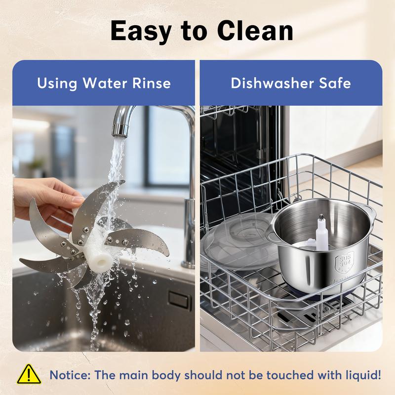 Meat Max Electric Chopper, 4L Mixing Bowl, 5 Speed Settings, 500W Meat Grinder for Meat, Fruits, Vegetables & Baby Food