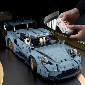 flash card Technical Racing Sport Car Model Building Blocks technic adults 1:14 DIY Supercar Brick Puzzle Toys Kid Adult Gift（1200+granule）