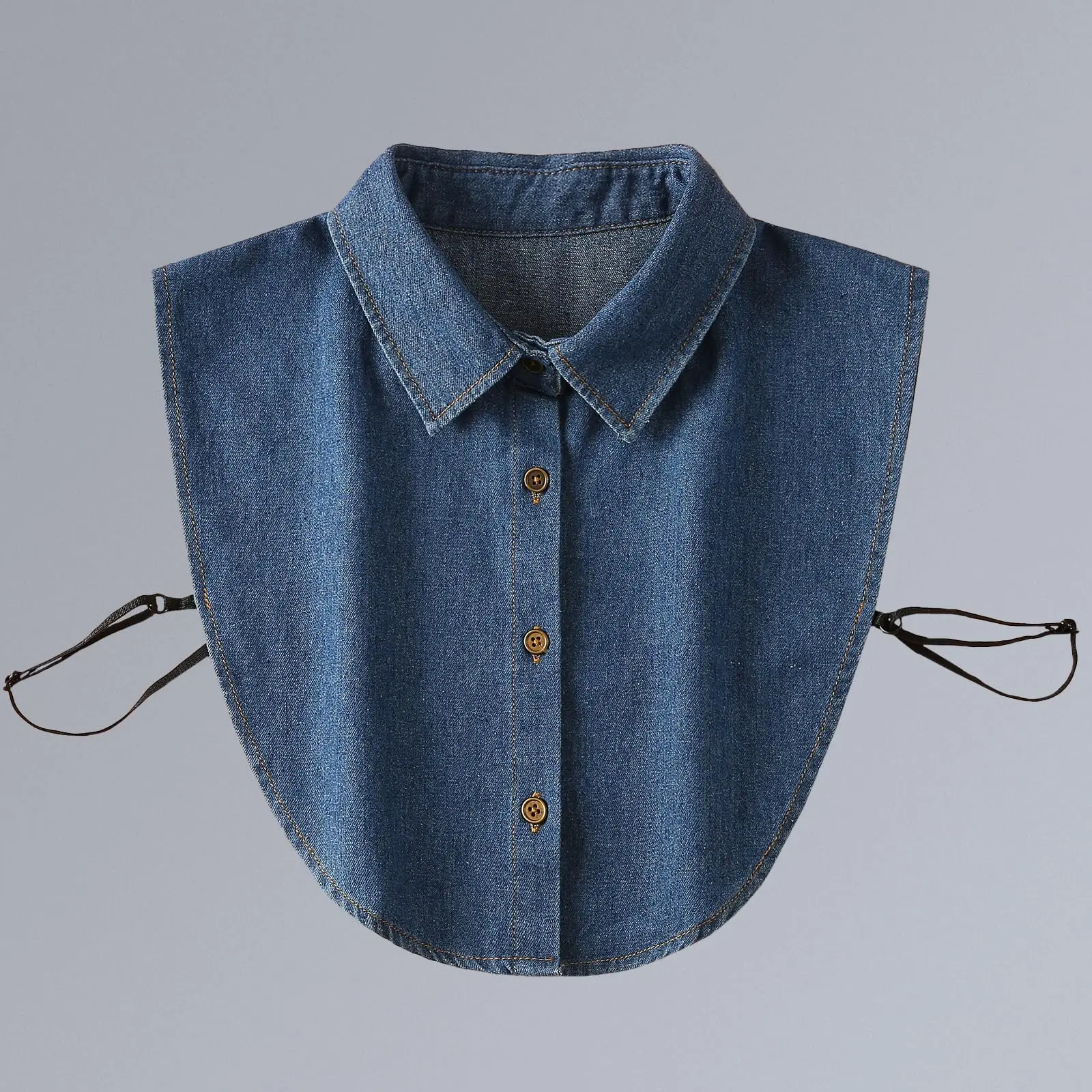 2026 NEW Mens and womens denim false collars are simple and versatile, Denim Fake Collar Shirt Detachable,Versatile Accessories Dickey Collars Blouse Top for Women Girls Decorative Favors