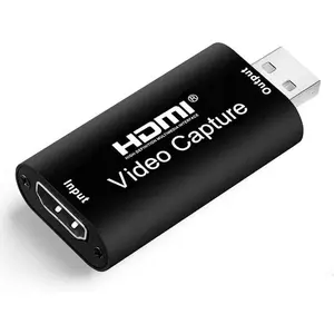 HDMI Video Capture Card, 4K HDMI to USB Capture Card Full HD 1080P 30fps, Record via DSLR, Camcorder, Action Cam for Live Streaming, Compatible with Nintendo Switch, PS4, Xbox One, PC