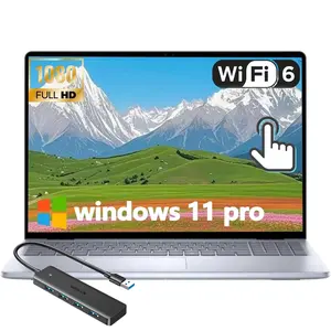 Dell Inspiron 16" Touchscreen Laptop - Intel Core 7 150U,16'' FHD+ Anti-Glare Dsiaplay(1920 x 1200 , Windows 11 pro, Integrated Graphics,Backlit Keyboard, Fingerprint,ICE BLUE)