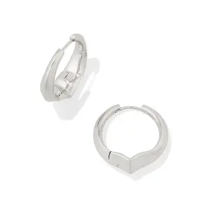 Kendra Scott Henley Metal Hoop Earrings - Silver