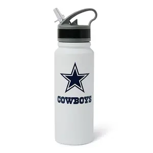 Dallas Cowboys Swagger 25-Ounce Stainless Steel Flip-Top NFL Water Bottle