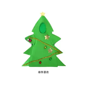 Women Men Christmas Cosplay Costumes Colorful Lights Christmas Tree Props Party and Holiday Performance Clothes