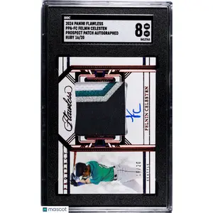 2024 Panini Flawless Felnin Celesten #PPA-FC Prospect Patch Autograph Ruby SGC 8