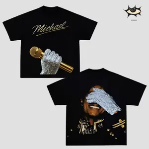 Retro Michael Jackson Ver2 Vintage Graphic Tee | King of Pop Retro Rap Washed Shirt | 90s Bootleg Style T-Shirt | Oversized Hip Hop Streetwear Top | MJ Moonwalk Hoodie | Premium Cotton Urban Apparel | Classic Music Merch Tee | Unisex Trendy Gift Shirt