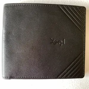 Pre-owned Yves Saint Laurent Wallet Small Leather Goods YSL mens bifold leather wallet