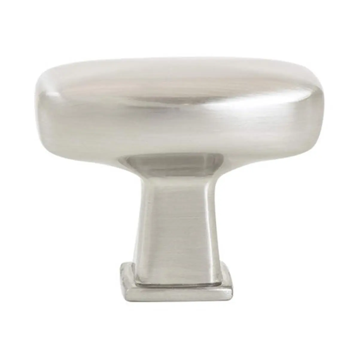 Berenson 212 MAIN Subtle Surge Doorknob - Zinc Metal Door Hardware for Personal Use, 1.56" Length, 0.75" Width, 1.25" Projection, Brushed Nickel Finish, Contemporary Design