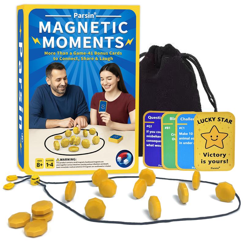 Parsin - Upgraded Magnetic Chess Board Game Set, Includes 20 Magnets ...