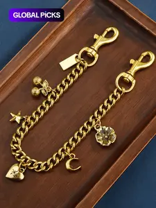 2025 New Fashion Versatile Sakura Flower Bag Chain, Elegant Chain Strap, Women's Stylish Bag Pendant, All Seasons Accessory, Plain Pattern, Trendy Style