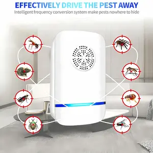 2/4/6 Pcs Ultrasonic Pest Repeller Plug-in Electronic Indoor Pest Control for Mice Rats Ants Roaches Spiders Mosquitoes
