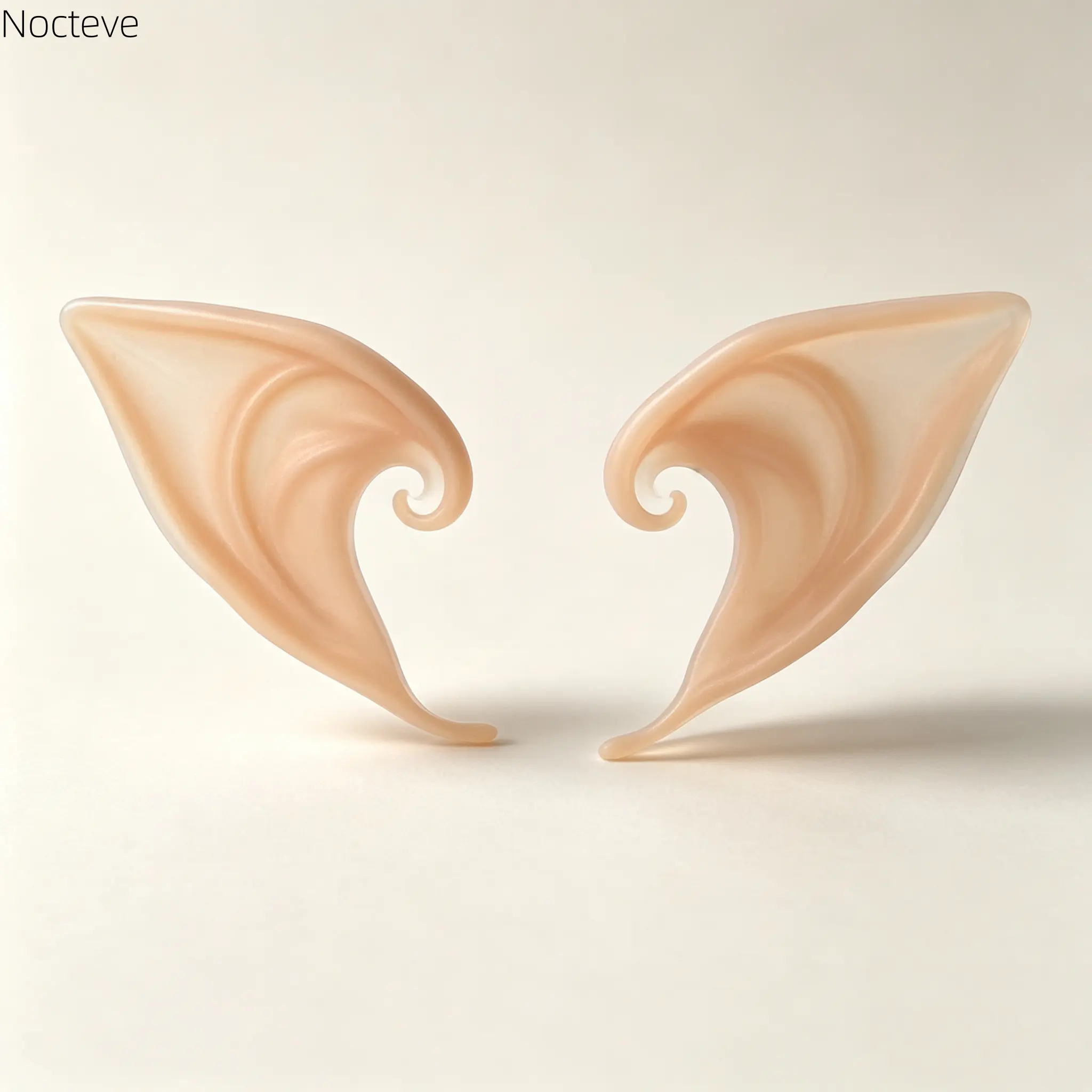 Halloween Cosplay Elf Ears & Vampire Fangs Costume Props, Realistic Avatar Fairy Pointed Fake Ears, Soft Latex Costume Accessories for Halloween Party, Cosplay, Themed Dress-Up & Haunted House
