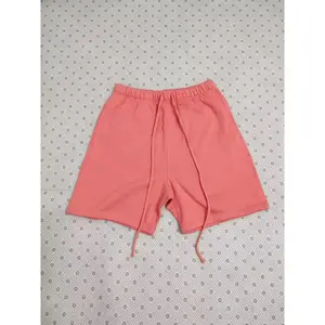 2022 Style Sweatshort Coral Pink Color - Comfort & Style -Versatile Perfect for Casual Outings & Everyday Wear