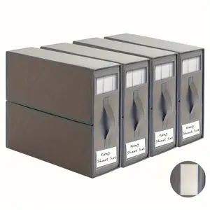 1pc Quilt Storage Bag, Bed Sheet Organizer, Linen Closet Foldable Box, Bedroom Drawer Organizer, Fabric Storage Organizer, Bedding Storage Bags, Home Storage Accessories