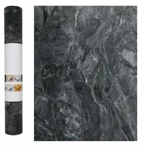Gray Marble Contact Paper Textured Grey Granite Wallpaper Peel Stick Countertop Contact Paper Removable Waterproof Adhesive Thick Matte Marble Look Wall Paper Roll Kitchen Table Vinyl Wrap