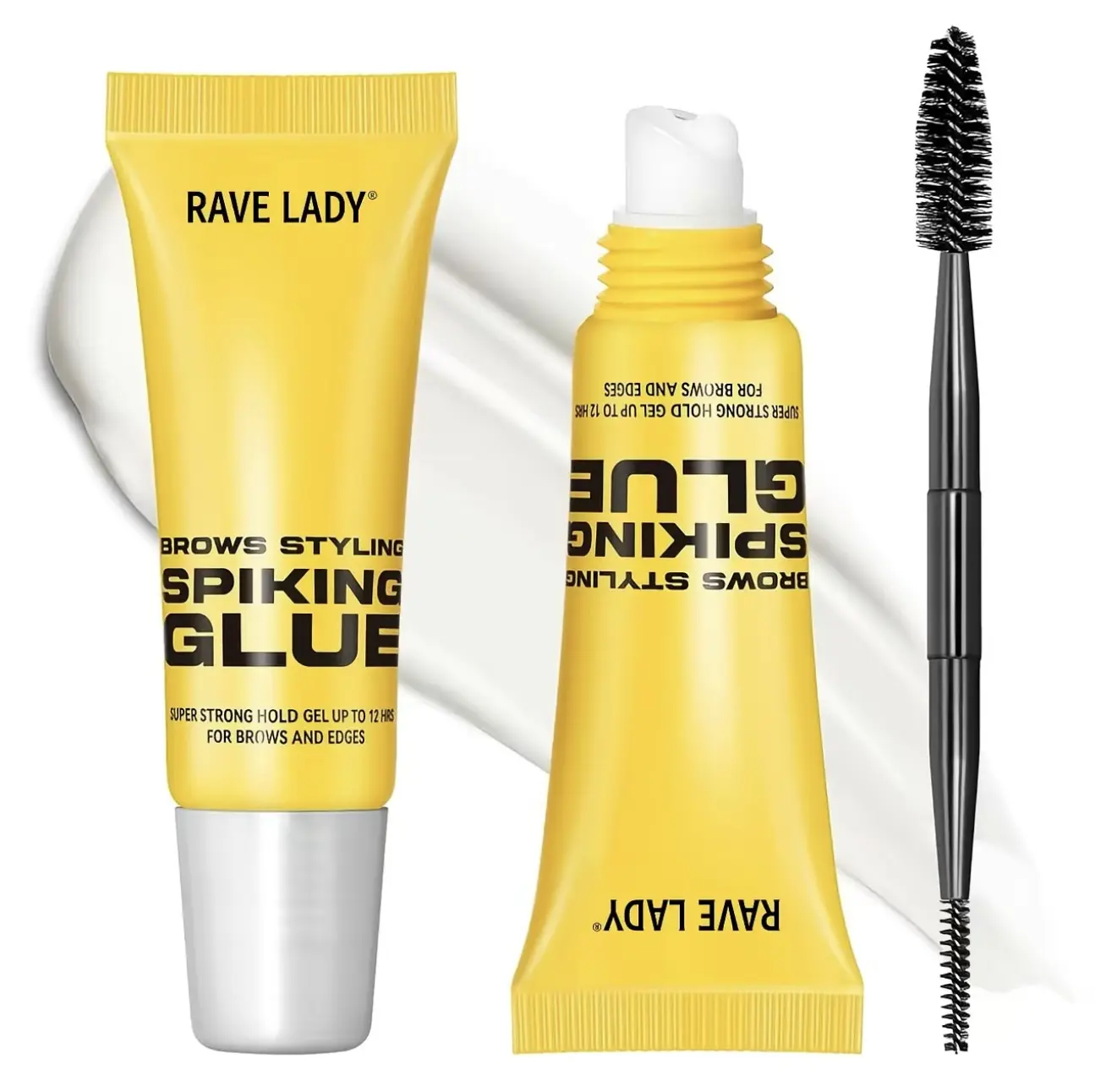 3PCS Transparent waterproof eyebrow styling gel with brush - long-lasting hold, suitable for all eyebrow types, clear brow shape, lightweight formula, a daily makeup essential, Cosmetic, Brow Enhancer backtoschool